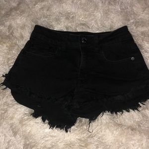 Black High Waisted Shorts